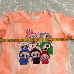 ME Makeover Essentials Kids Tee - Peach with Colorful Characters